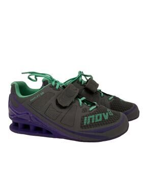 INOV-8 Fastlift 325 Shoes Grey & Mint Fitness Shoes Size 7.5